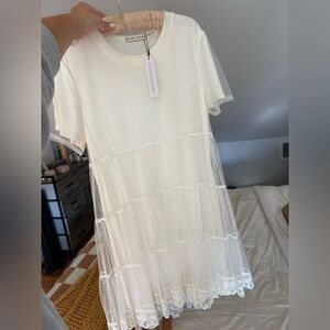 Alice+Olivia white dress